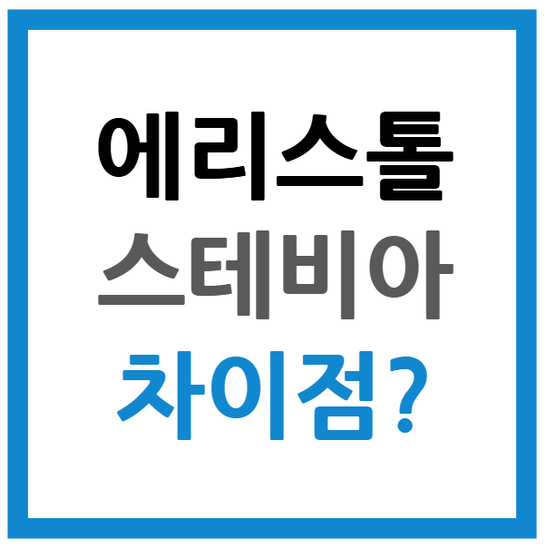 에리스톨 스테비아 차이