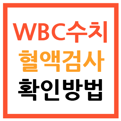 wbc 수치