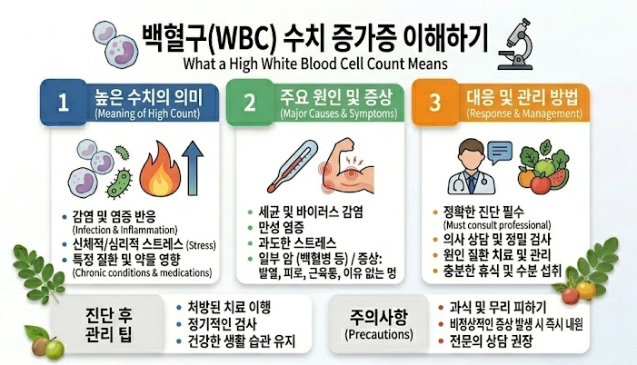 wbc 수치 높으면
