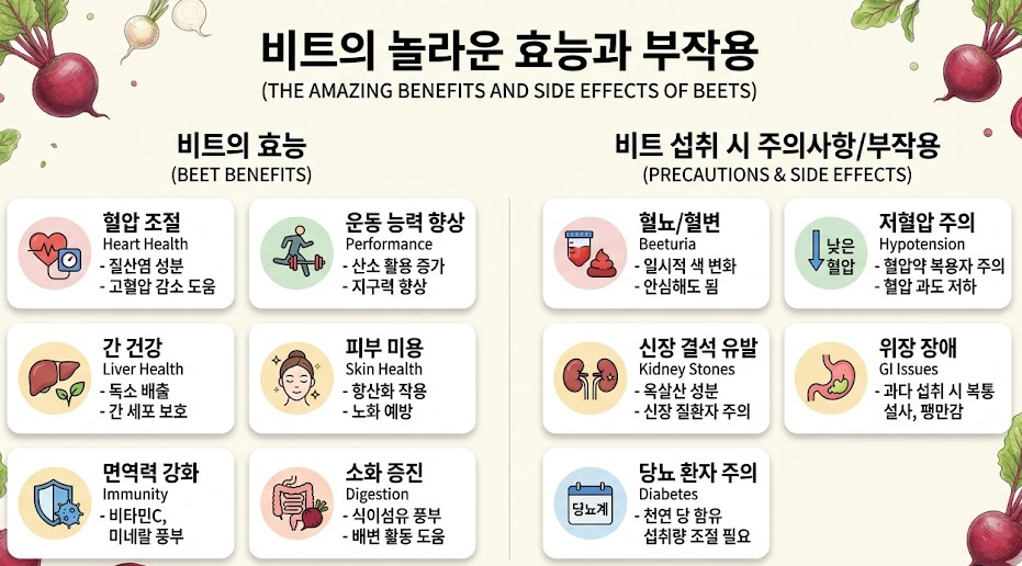 비트 효능 부작용
