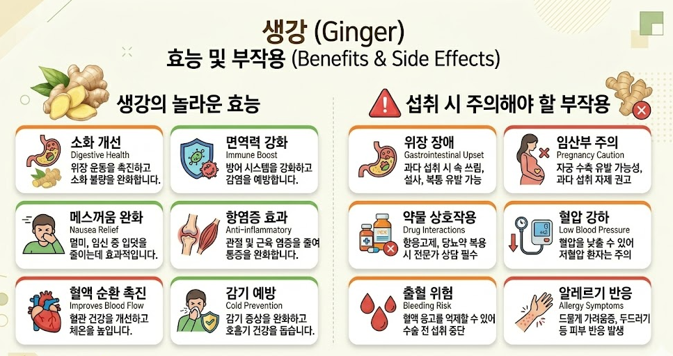 생강 효능 부작용