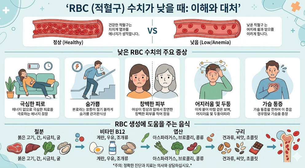 rbc수치 낮으면