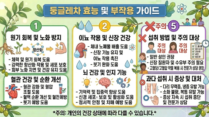 둥글레차 효능 및 부작용
