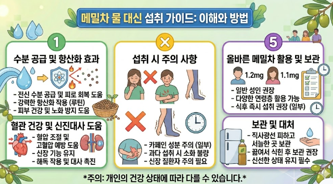 메밀차 물대신