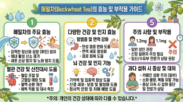 메밀차 효능 및 부작용
