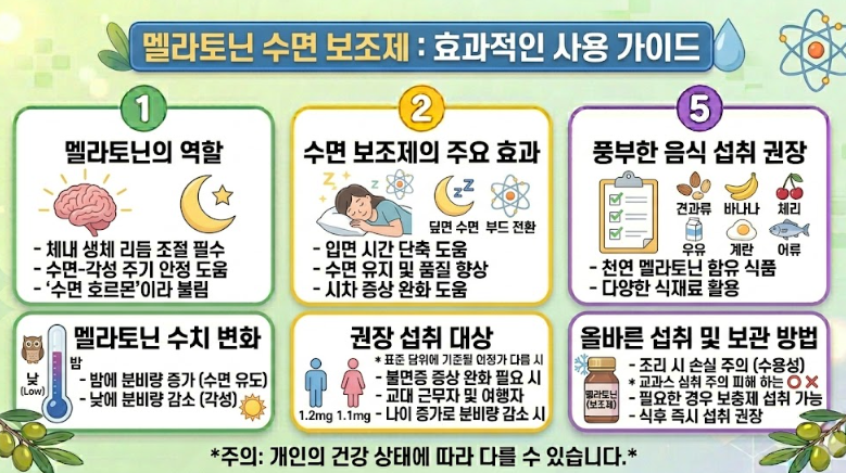 멜라토닌 수면보조제