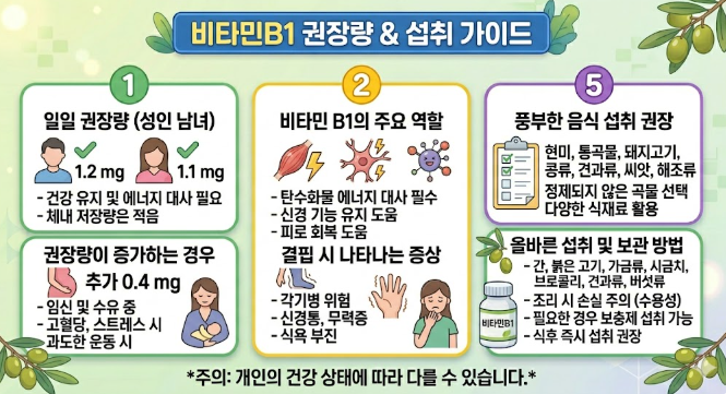 비타민B1 권장량
