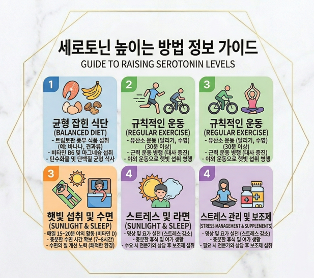 세로토닌 높이는 방법