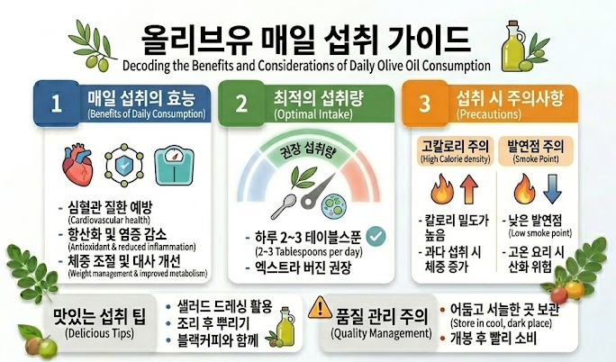 올리브유를 매일 먹으면