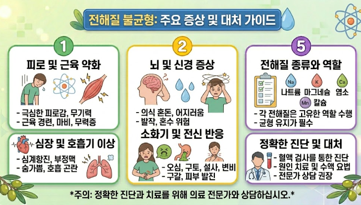 전해질 불균형 증상