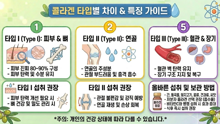 콜라겐 타입별 차이