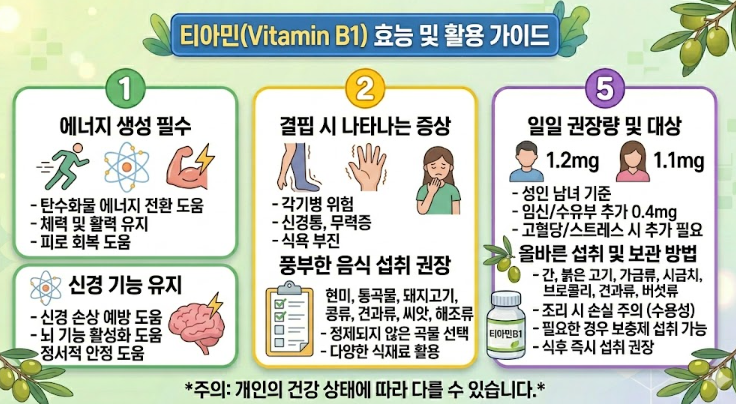 티아민 효능