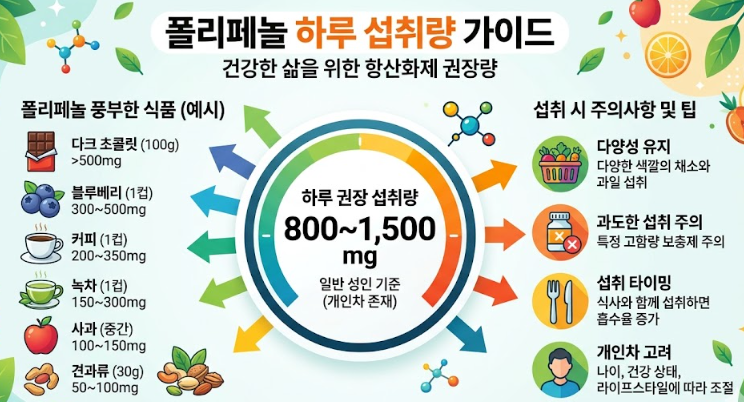 폴리페놀 하루섭취량