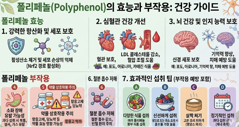 폴리페놀 효능 부작용