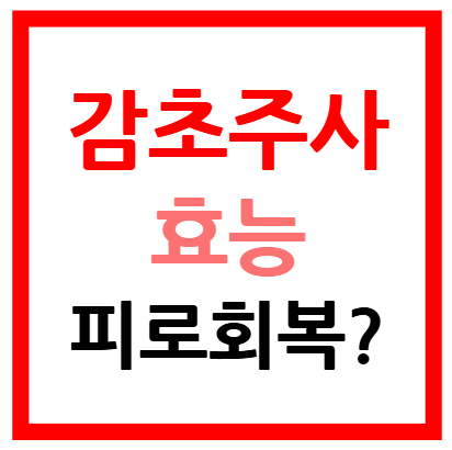 감초주사 효능