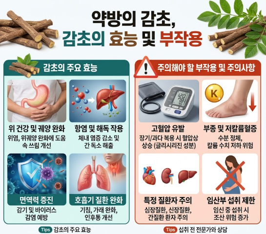 감초효능 및 부작용