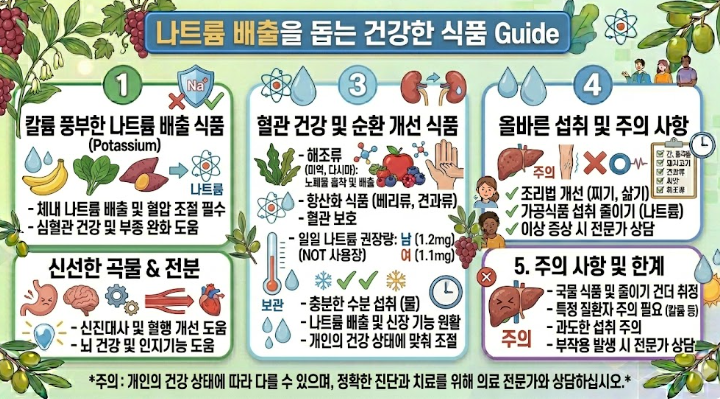 나트륨 배출 식품