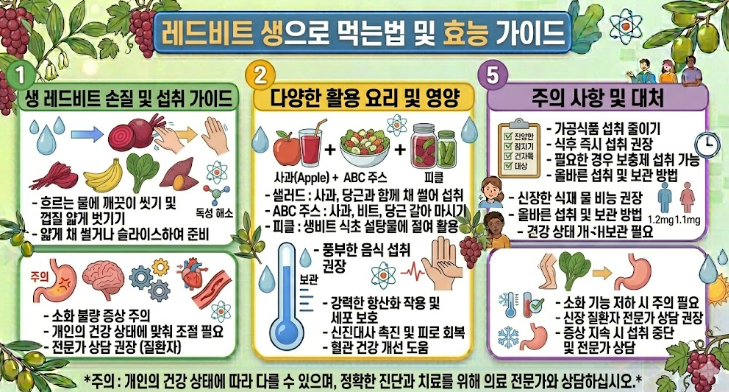 레드비트 생으로 먹는법